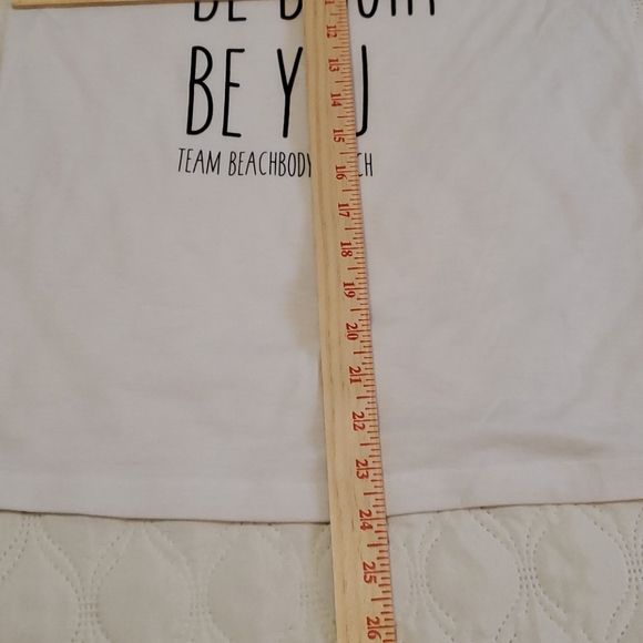 TEAM BEACHBODY COACH Tank Top White Black Size S - Picture 9 of 13